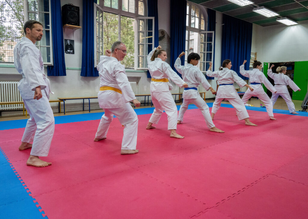 Exécution technique des Ados et Adultes à l’École de Karaté du Marais