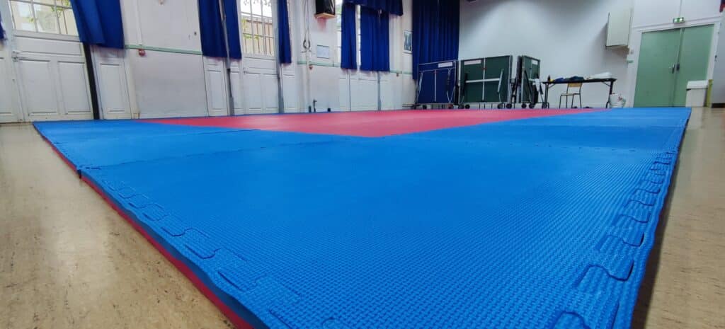 Le tatami puzzle de notre Dojo.